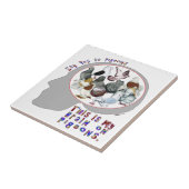 Gehirn auf Tauben Fliese (Seite)