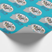 Gehirn auf Tauben Geschenkpapier (Ecke)