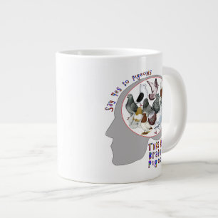 Gehirn auf Tauben Jumbo-Tasse