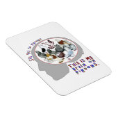 Gehirn auf Tauben Magnet (Rechte Seite)