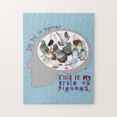 Gehirn auf Tauben Puzzle (Vertikal)