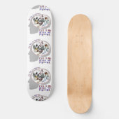 Gehirn auf Tauben Skateboard (Vorderseite)