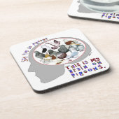 Gehirn auf Tauben Untersetzer (Linke Seite)