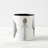 Gehirn aufgedeckt zweifarbige tasse (Mittel)
