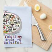 Gehirn bei Hühnern Handtuch (Viertel Falte)