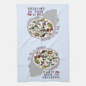 Gehirn bei Hühnern Handtuch (Vertikal)