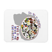 Gehirn bei Hühnern Magnet (Horizontal)