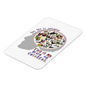 Gehirn bei Hühnern Magnet (Linke Seite)