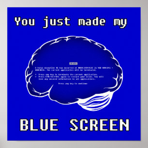 Gehirn BSOD Poster