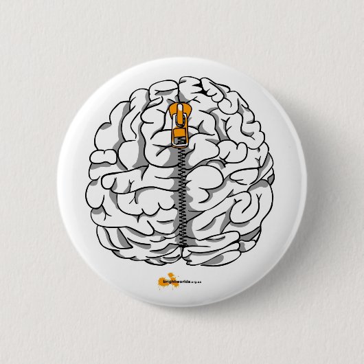 Gehirn Button (Vorderseite)