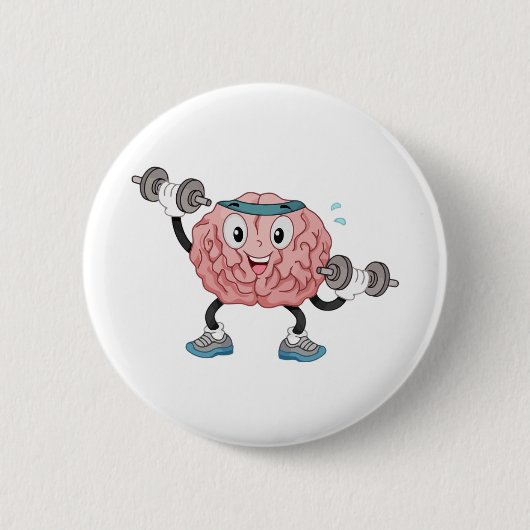 Gehirn ! button (Vorderseite)
