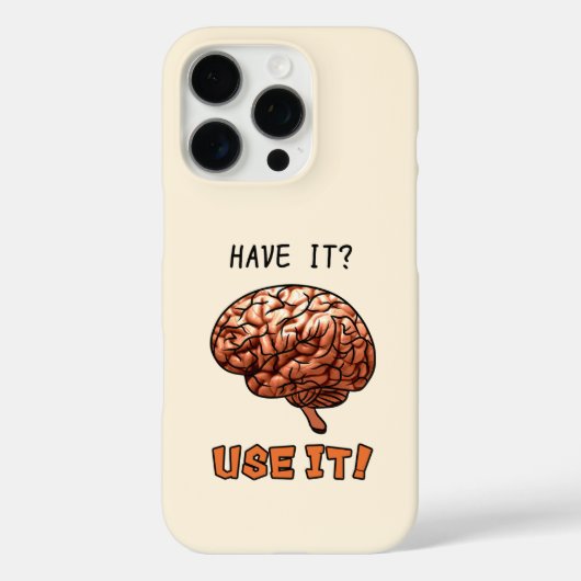 Gehirn Case-Mate iPhone Hülle (Rückseite)