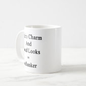 Gehirn-Charme und gute Blicke entspricht einem Kaffeetasse (Vorderseite Links)