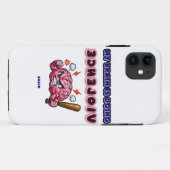 Gehirn, das Gewalt ausübt Case-Mate iPhone Hülle (Rückseite (Horizontal))