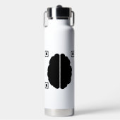 Gehirn-Datenmatrix Trinkflasche (Vorderseite)