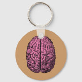Gehirn der menschlichen Anatomie Schlüsselanhänger (Vorderseite)