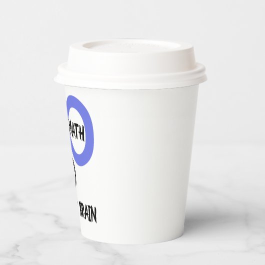 Gehirn des Lehrers = ∞ Mathematik Algebra Lehrer T Pappbecher (Links)