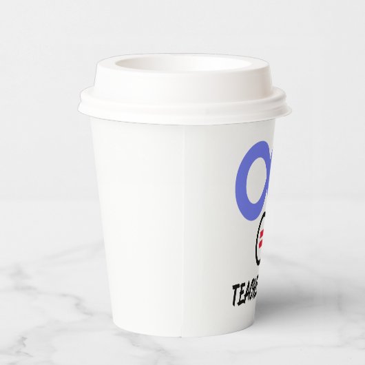 Gehirn des Lehrers = ∞ Mathematik Algebra Lehrer T Pappbecher (Rechts)