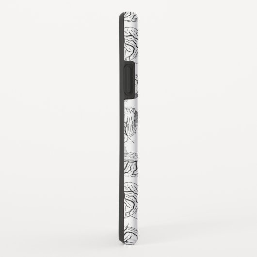 Gehirn Diagrams Muster-antikes medizinisches Case-Mate iPhone Hülle (Hinten/Rechts)