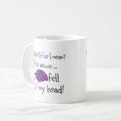 Gehirn fiel heraus kaffeetasse (Vorderseite Links)