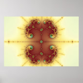 Gehirn - Fraktal Poster (Vorne)