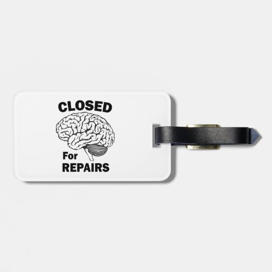 Gehirn für Reparaturen geschlossen Gepäckanhänger (Rückseite horizontal)