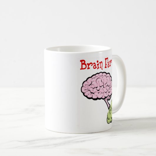 Gehirn-Furz Kaffeetasse (VorderseiteRechts)