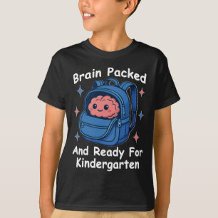 „Gehirn gepackt und bereit für den Kindergarten“ G T-Shirt
