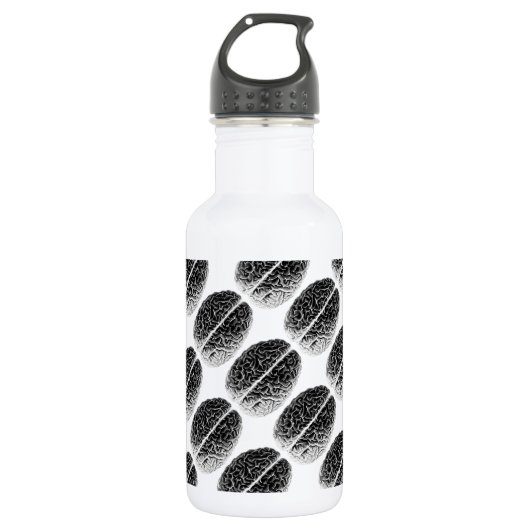 Gehirn-Gitter Edelstahlflasche (Vorderseite)