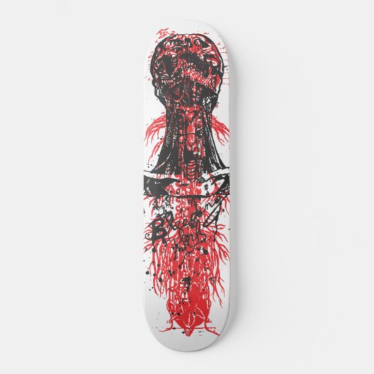 Gehirn-Hals-Dorn Skateboard (Vorderseite)