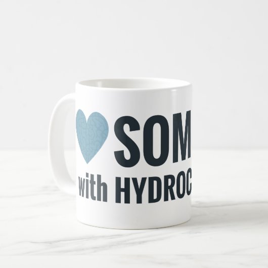 Gehirn-Herz Kaffeetasse (Vorderseite Links)