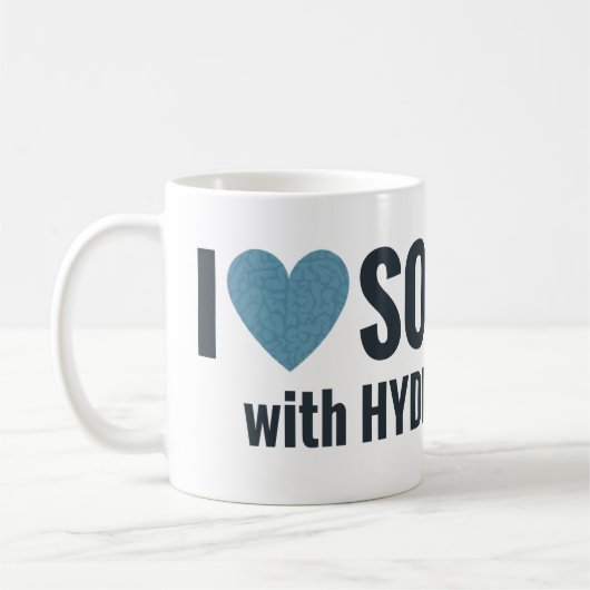 Gehirn-Herz Kaffeetasse (Links)