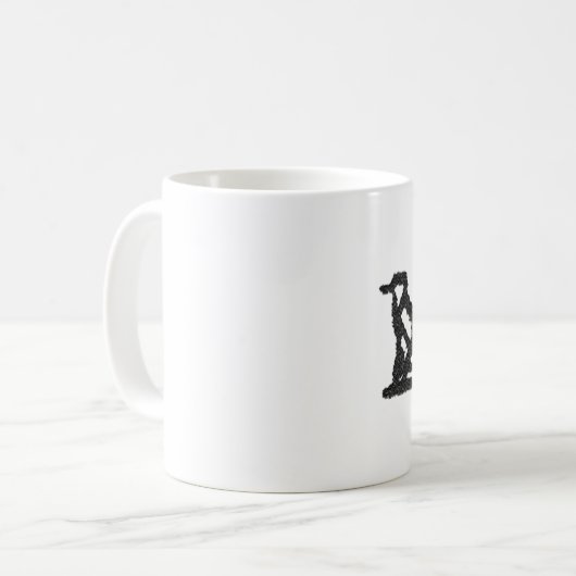 Gehirn Hieroglyphics Kaffeetasse (Vorderseite Links)