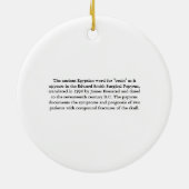 Gehirn Hieroglyphics Keramikornament (Hinten)