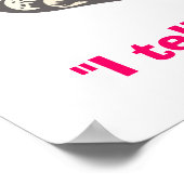 Gehirn, "Ich sage Lügen!" Poster (Ecke)