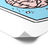 Gehirn im Glas Poster (Ecke)