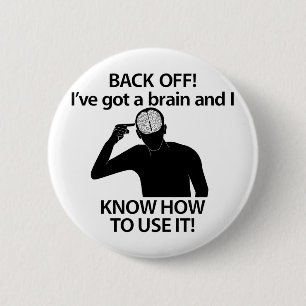 Gehirn - Knopf Button