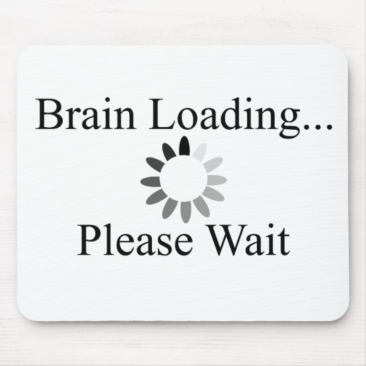 Gehirn-Laden-Kreis Mousepad (Vorne)