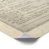 Gehirn mit Blume Neuroscience Themendesign Poster (Ecke)