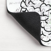 Gehirn Mousepad (Ecke)