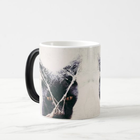 Gehirn-Nebel-Pfeiler-Netzkitty-Kaffee-Tasse Verwandlungstasse (Vorderseite Links)