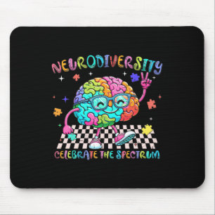 Gehirn Neurodiversität Feiern Das Spektrum Autismu Mousepad