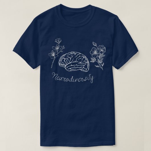 Gehirn Neurodiversity T-Shirt (Design vorne)