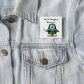 Gehirn-Operations-Überlebend-Knopf Button (Beispiel)