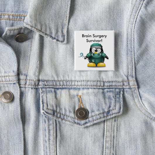 Gehirn-Operations-Überlebend-Knopf Button (Beispiel)