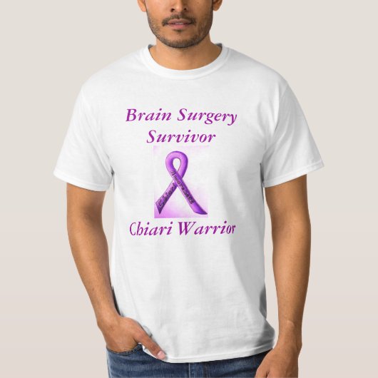 Gehirn-Operations-Überlebender Chiari Krieger T-Shirt (Vorderseite)
