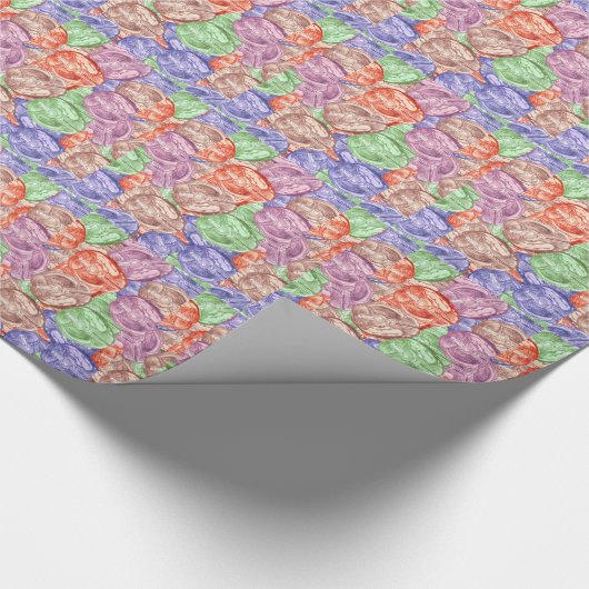 Gehirn-Papier 2 Geschenkpapier (Ecke)