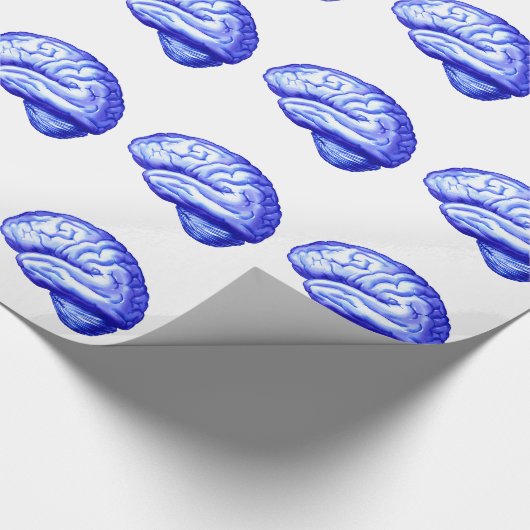 Gehirn-Papier 5 Geschenkpapier (Ecke)