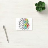Gehirn Post-it Klebezettel (Büro)