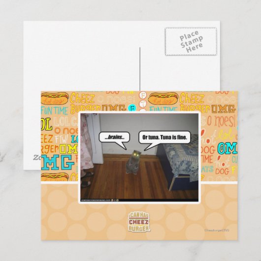 Gehirn Postkarte (Vorne/Hinten)